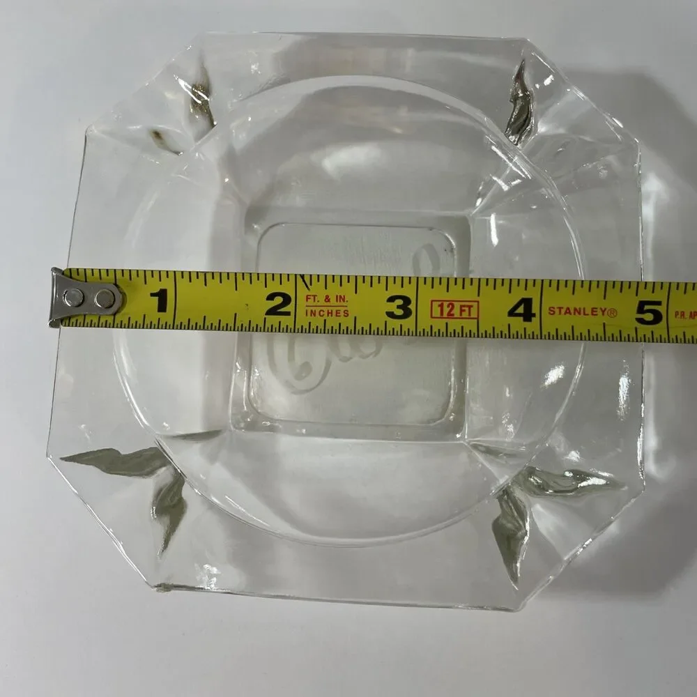 Vintage Carol’s Clear Glass Ashtray